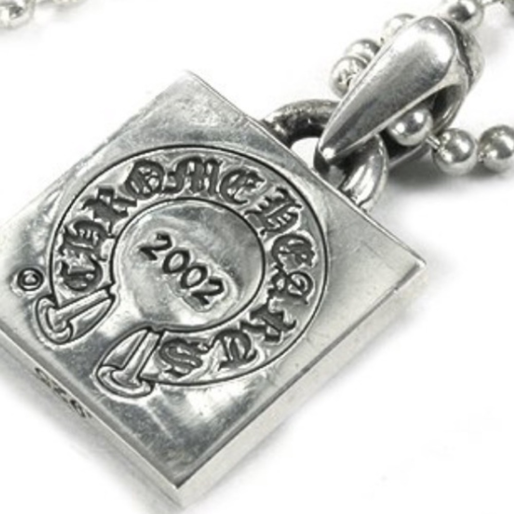 Chrome Hearts letter pendant necklace (H)